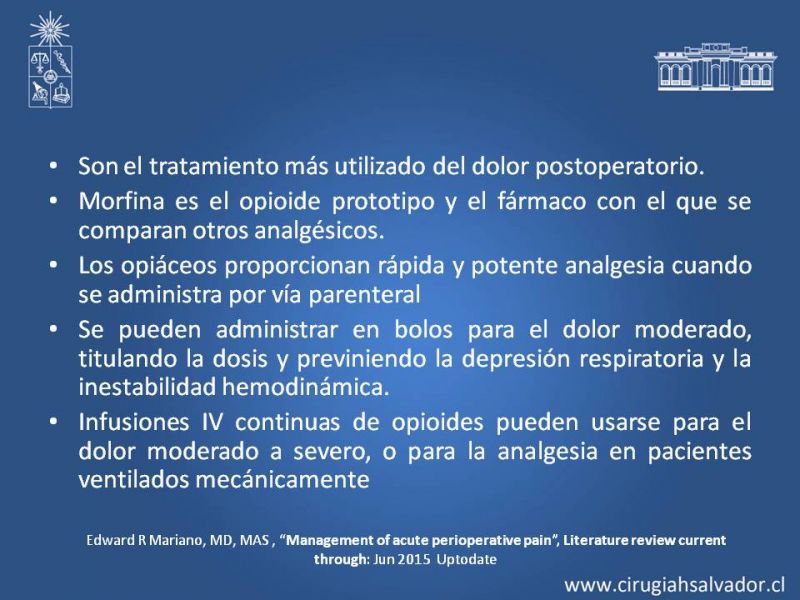 Presentaciones - Depto. Cirugía Hospital Del Salvador